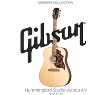 Gibson吉普森老款薄箱体亮光蜂鸟 Studio Walnut 胡桃木原木色电箱美产